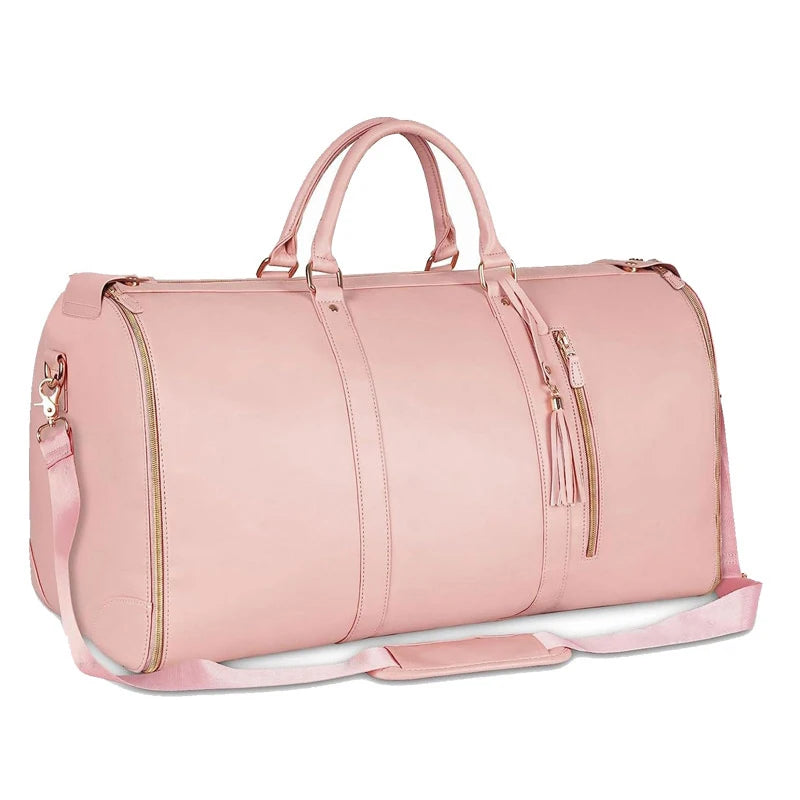 Luxury travel luggage bag pink