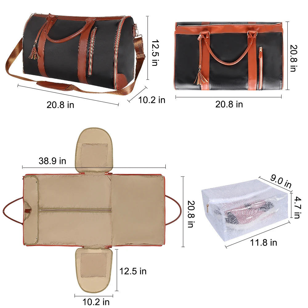 Luxury travel luggage bag